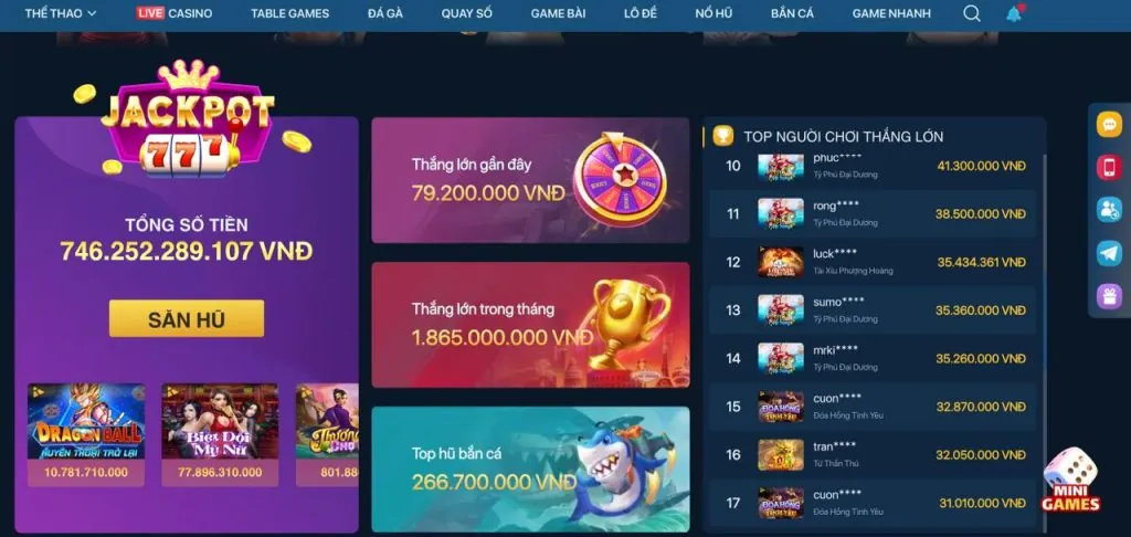 Đa dạng trò chơi cá cược jb88 win
